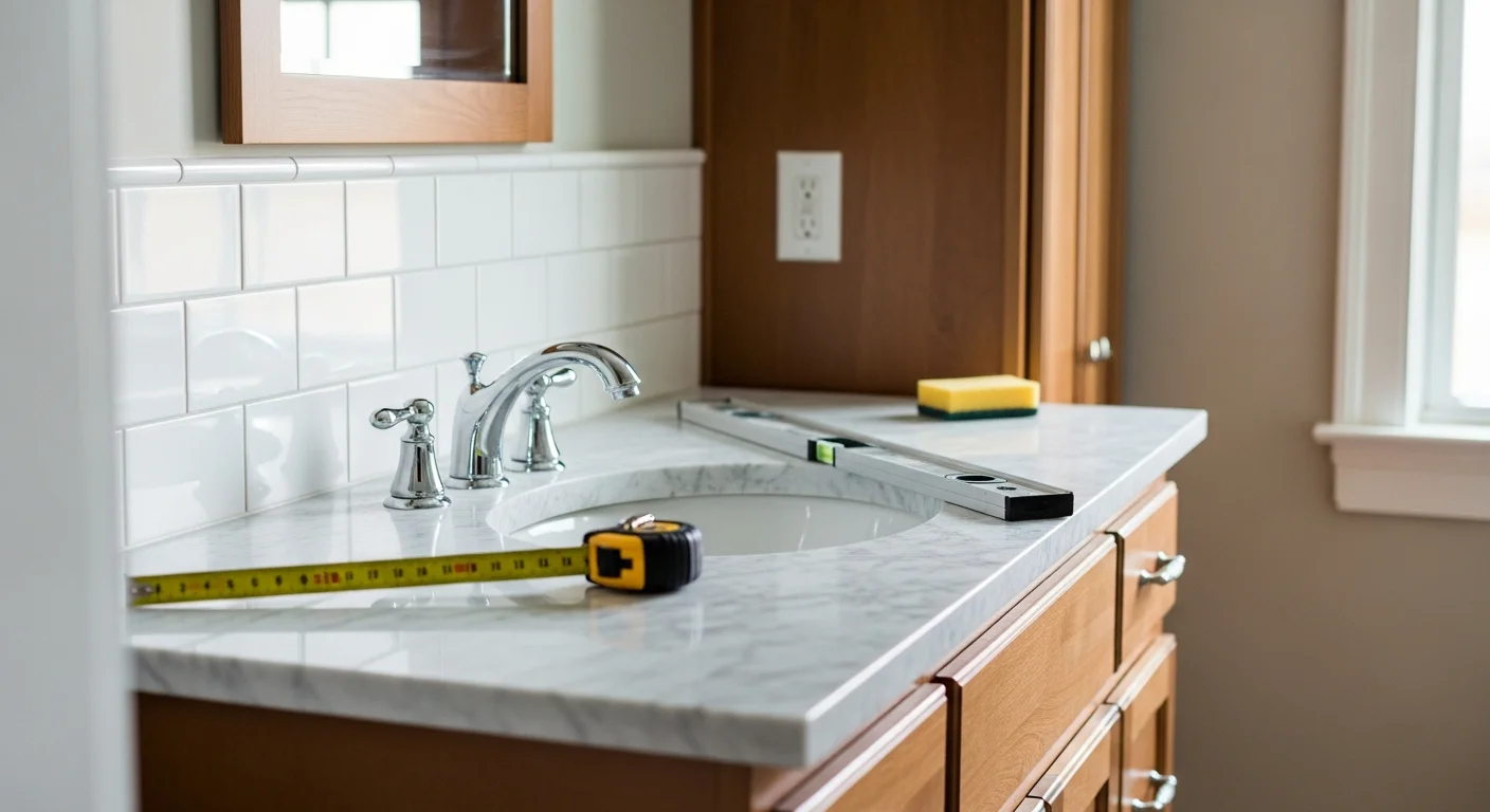Modern kitchen remodel with custom cabinets and countertops