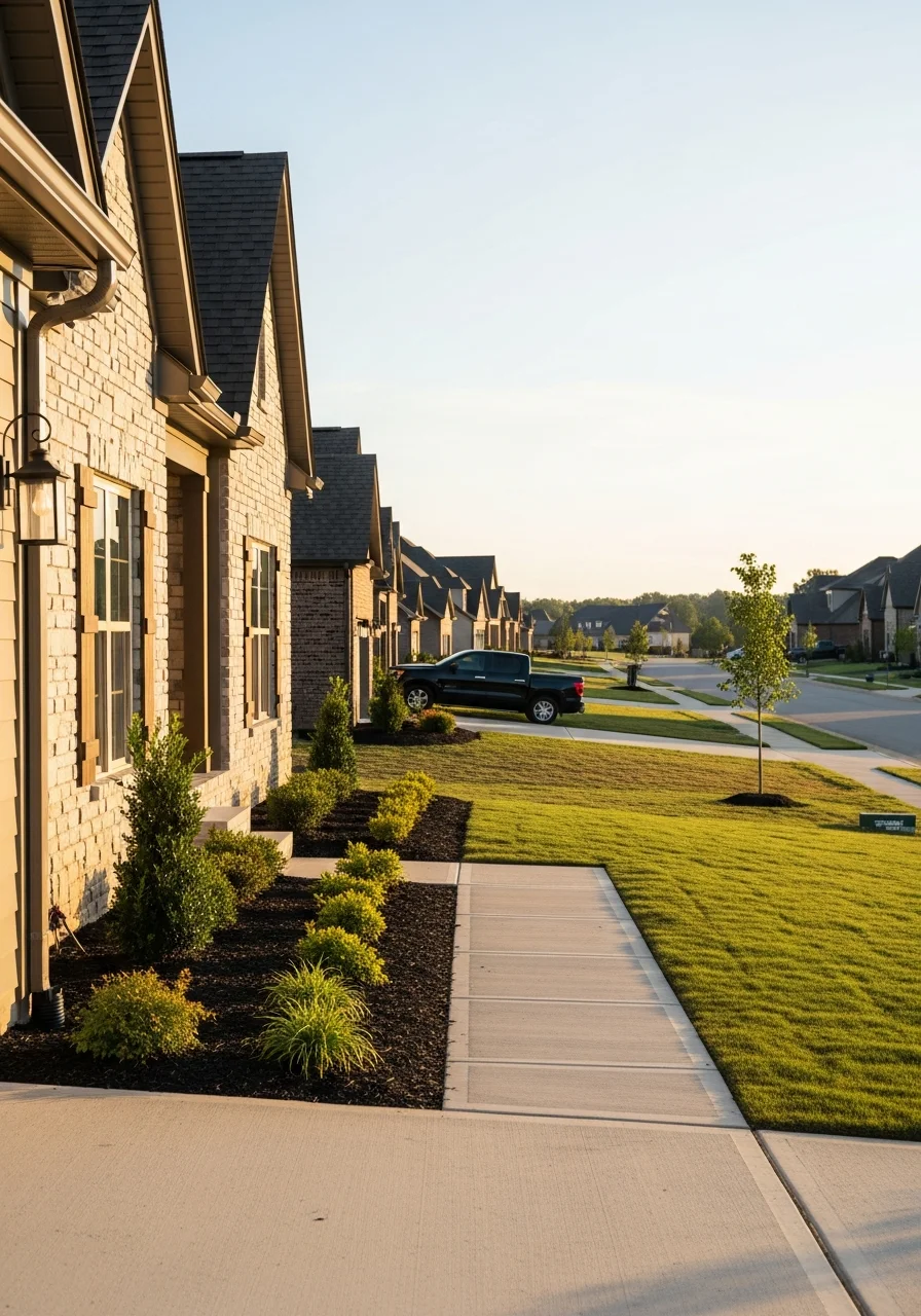 Hendersonville home exterior with updated features and landscaping.