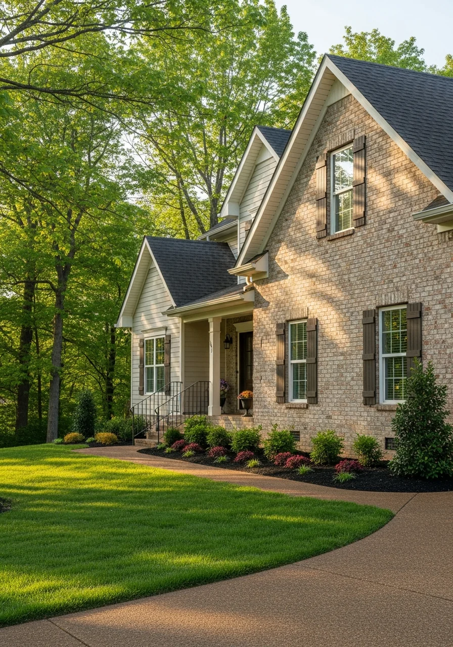 Lebanon home exterior with well-maintained features and landscaping.